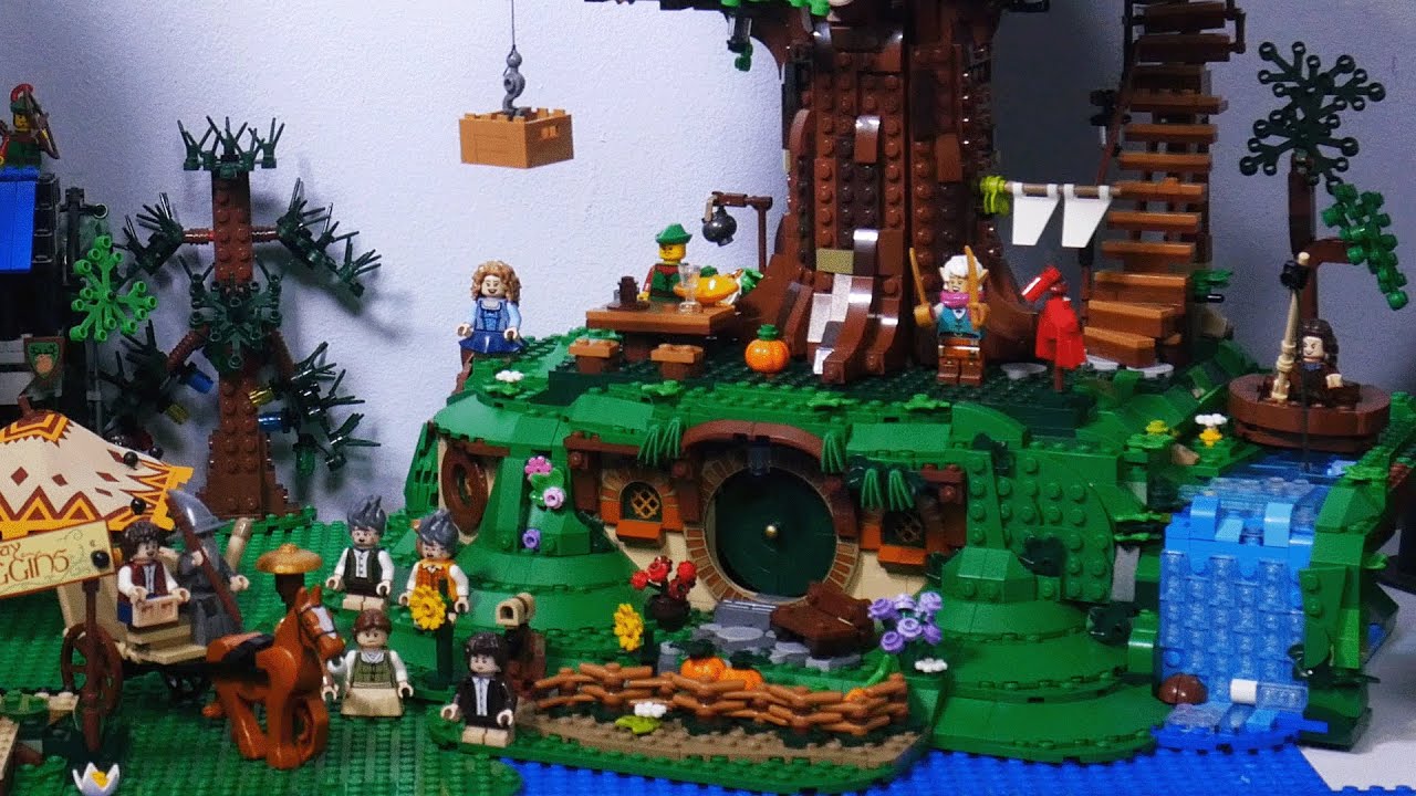 LEGO Властелин колец: Шир (10354) Дополнение MOC с домиком на дереве (21318)