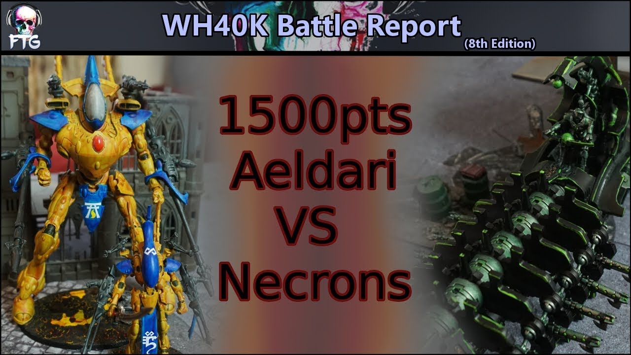 Warhammer 40k Battle Report - Aeldari VS Necrons