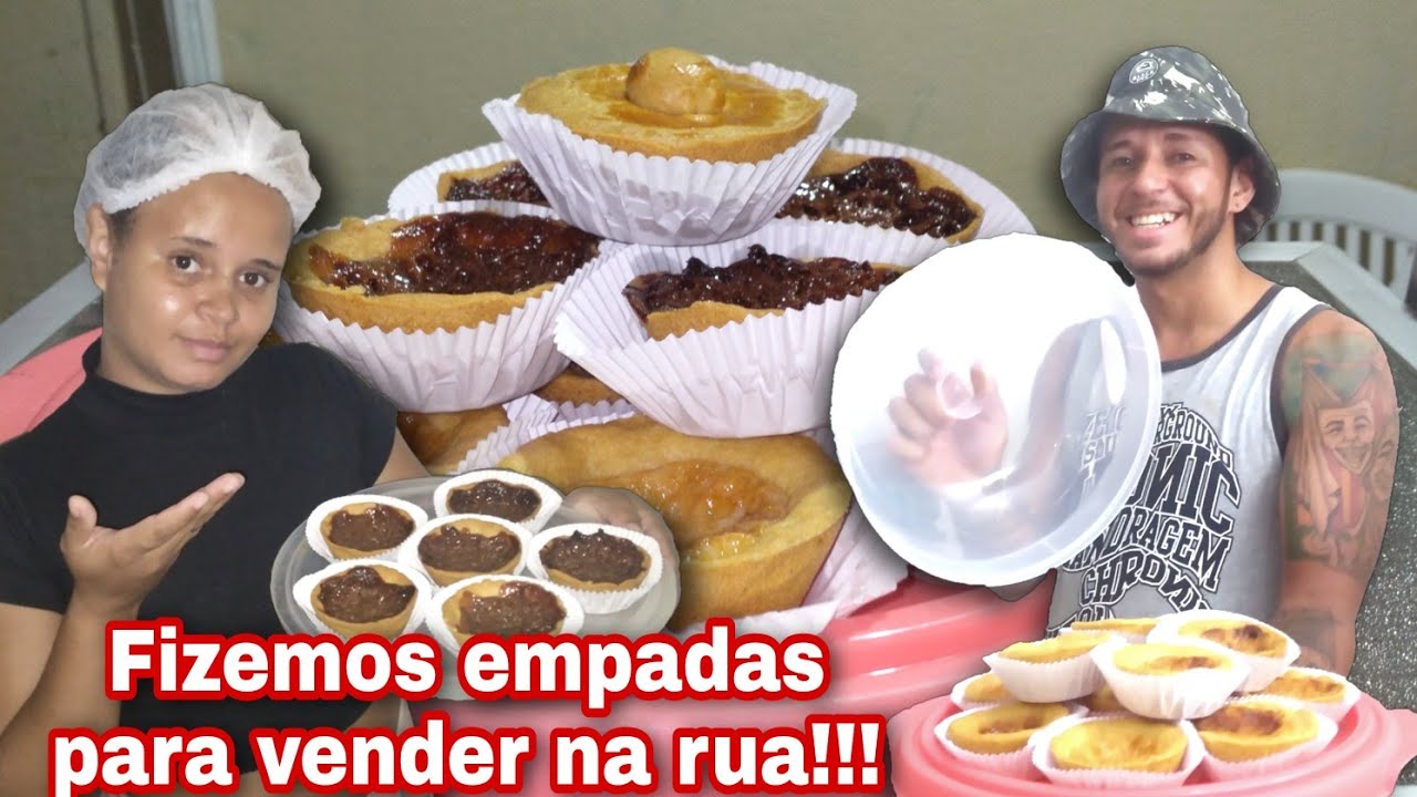 COMO FAZER EMPADA DOCE E SALGADA PARA VENDER NA RUA!!! *empada super gostosa*