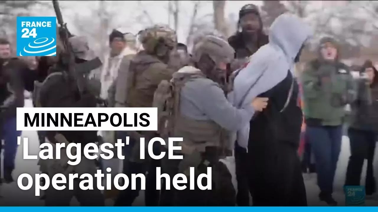ICE holds 'largest operation ever' in Minneapolis as protests continue &bull; FRANCE 24 English