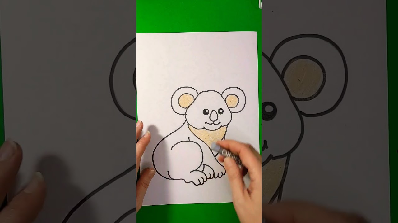 How to Draw a Koala Easy. Step by step. Drawing for kids. Як легко намалювати Коалу.
