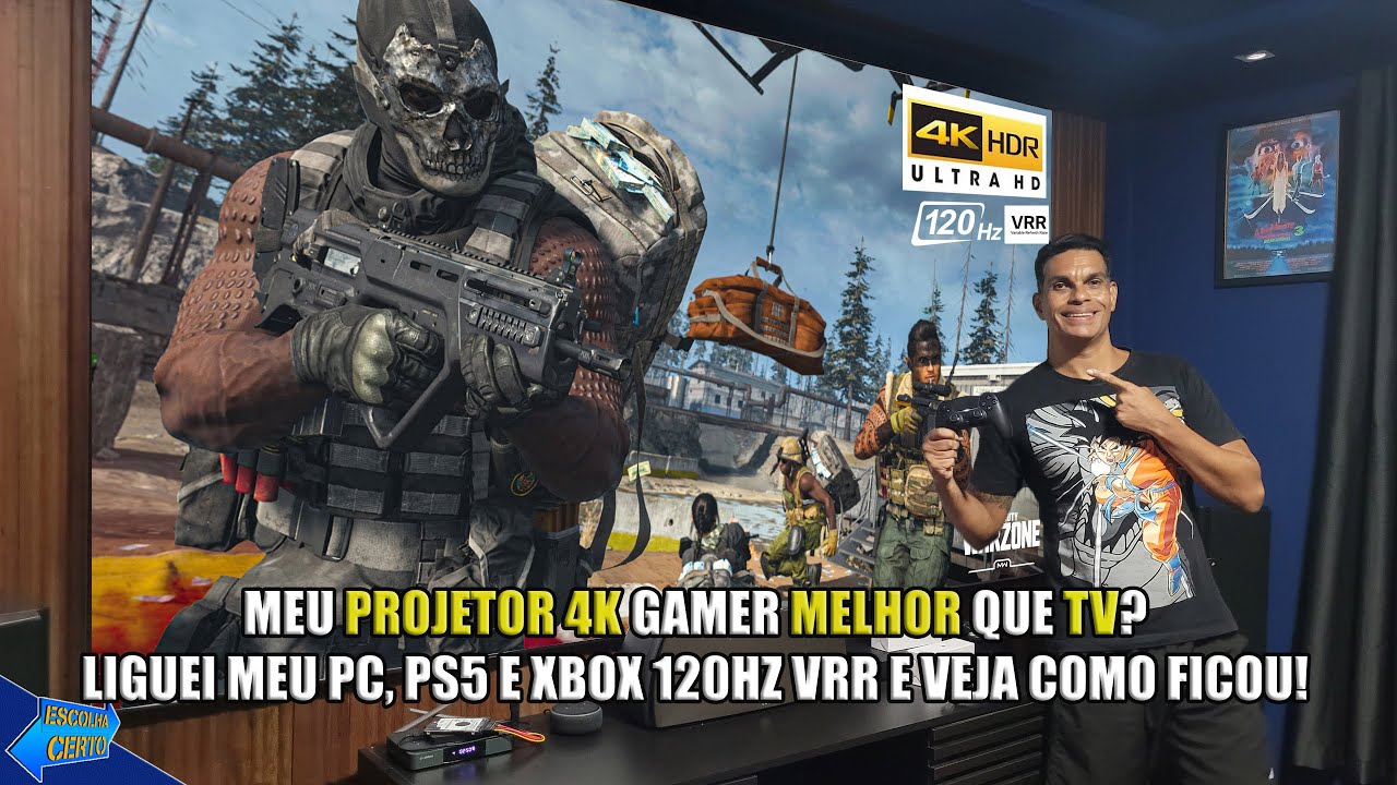 PARA QUE UMA TV GAMER? PROJETOR 4K 120HZ VRR DANGBEI MARS PRO