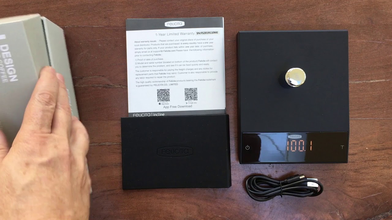 Unboxing the Felicita Incline Scale, and doing a calibration
