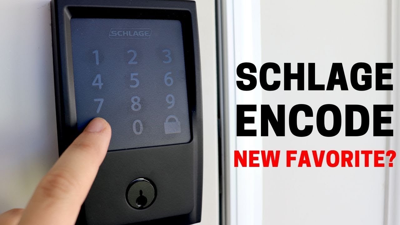 Schlage Encode: Super Sleek, Matte Black WiFi Lock