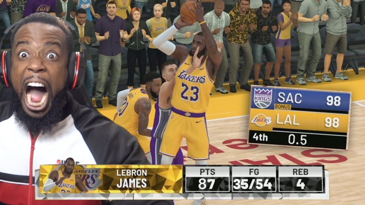Down By 3 Lebron James Buzzer Beater Shot For Overtime! NBA 2K19 MyCareer Ep 43