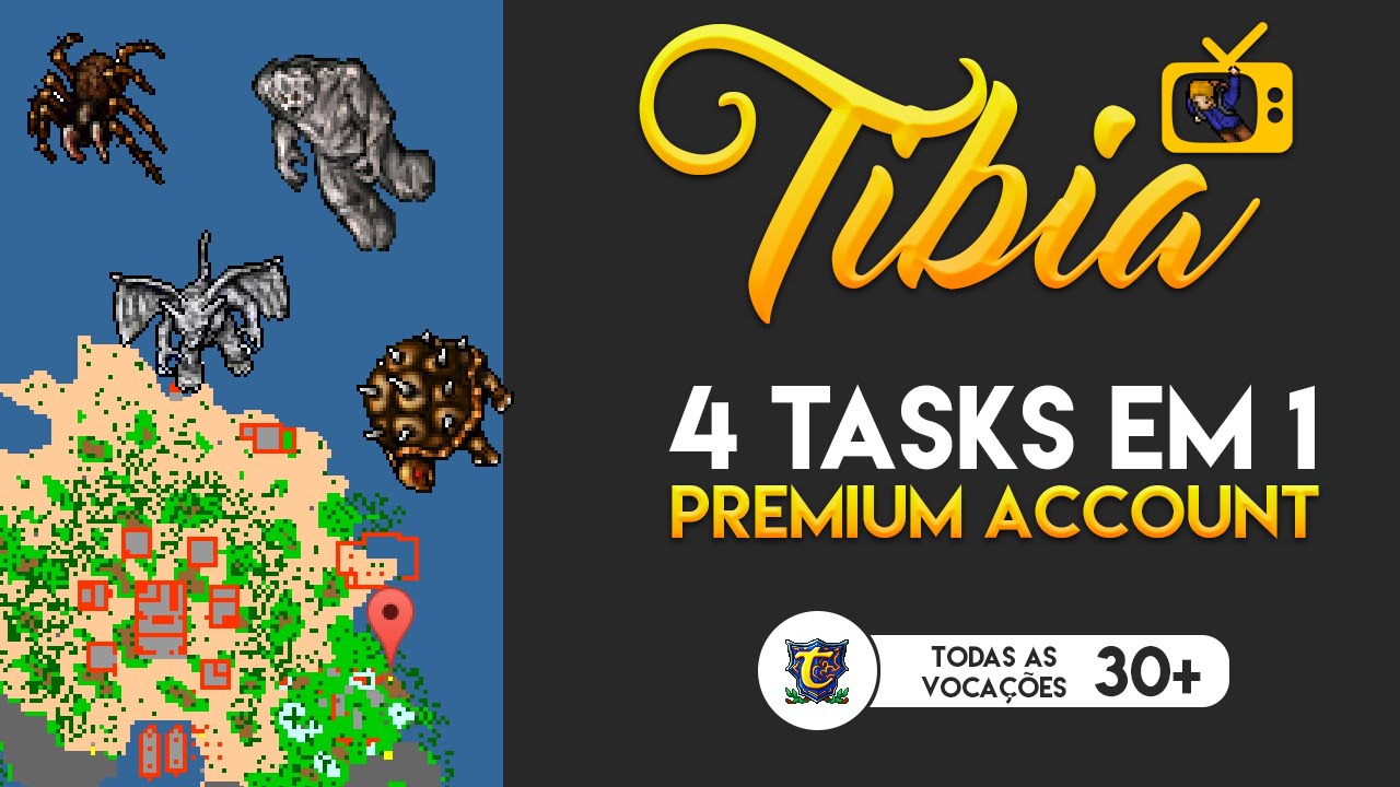 TIBIA GARGOYLE SANCTUARY (4 TASKS EM 1) - ALL VOCATIONS 30+