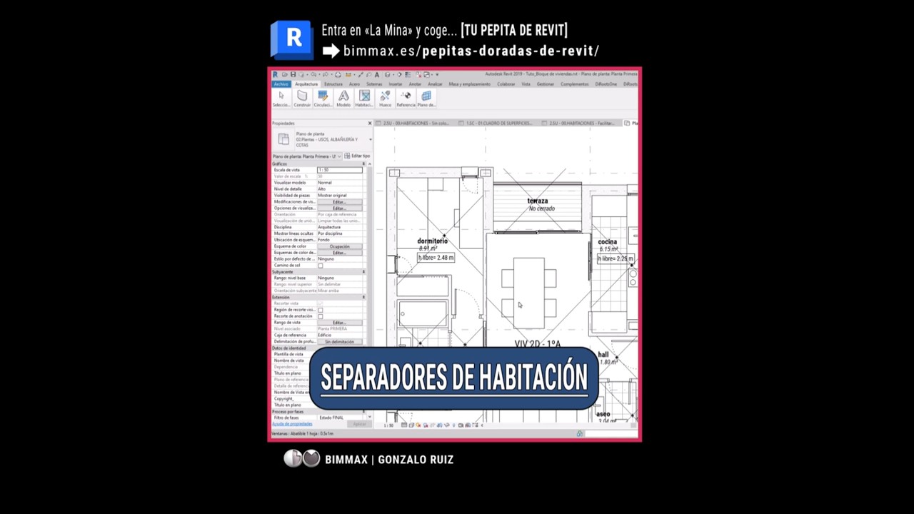 #revit | Separadores de habitaci&oacute;n