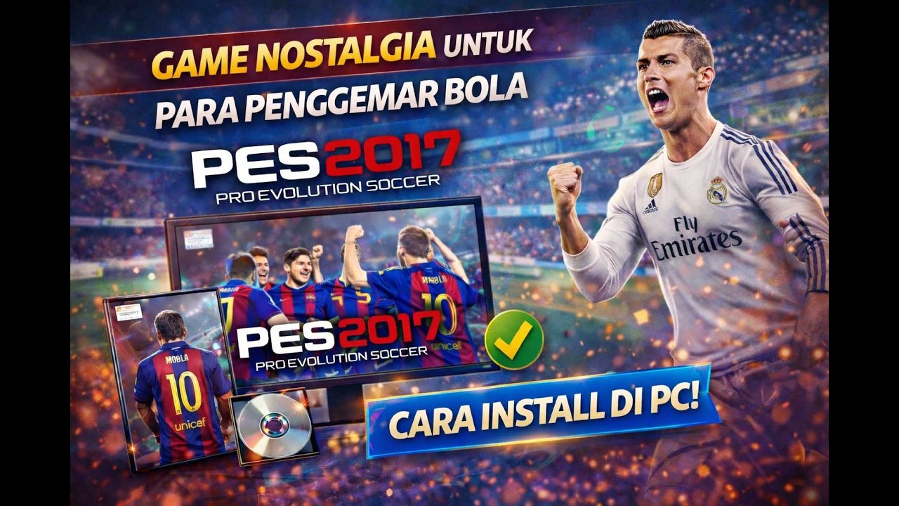 🔥 Cara Install PES 2017 PC (Mudah & Lancar Tanpa Error!)