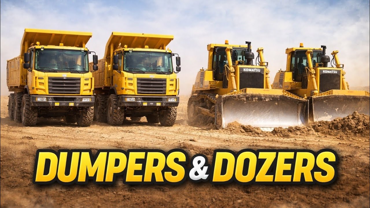 'Komatsu Dumpers & Dozers | Powerful Mining Machinery'[✓°].Compilation ...