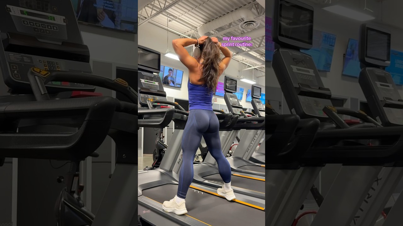 MY TREADMILL SPRINT ROUTINE! #cardio #treadmill #workouttips