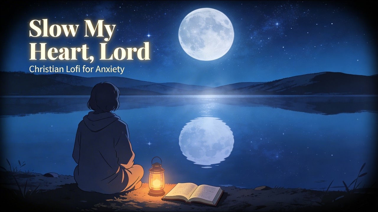 Slow My Heart, Lord 🙏 Christian Lofi Piano for Anxiety, Deep Sleep & Peace
