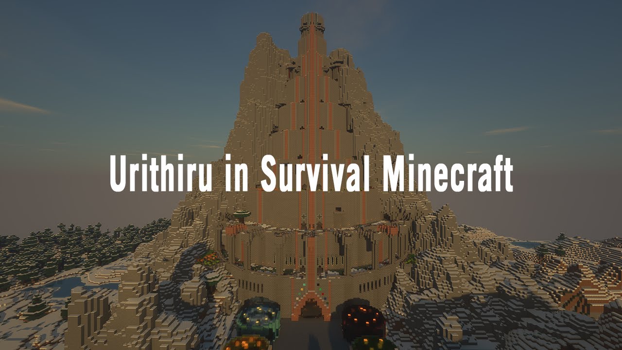 Уритиру в режиме выживания Minecraft: демонстрация построек.