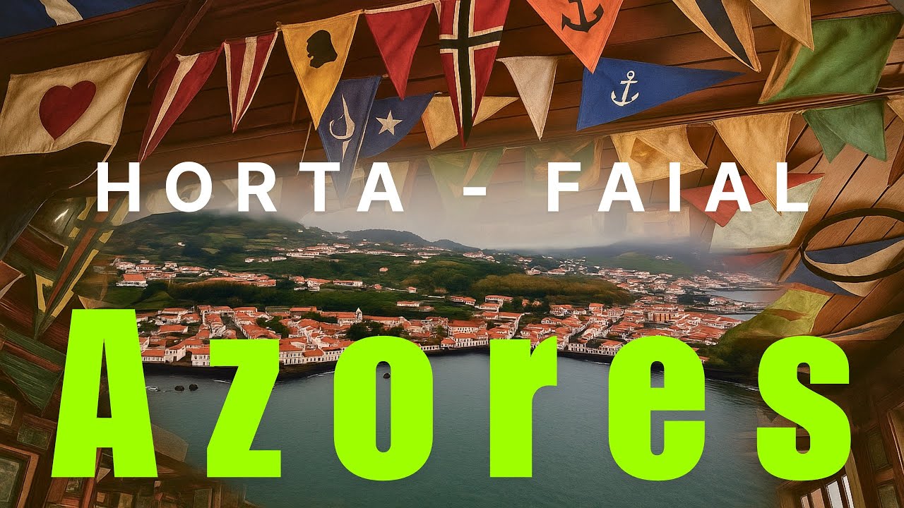 Walking and Driving Through Horta, Faial Island 🇵🇹 | Immersive Earth TV