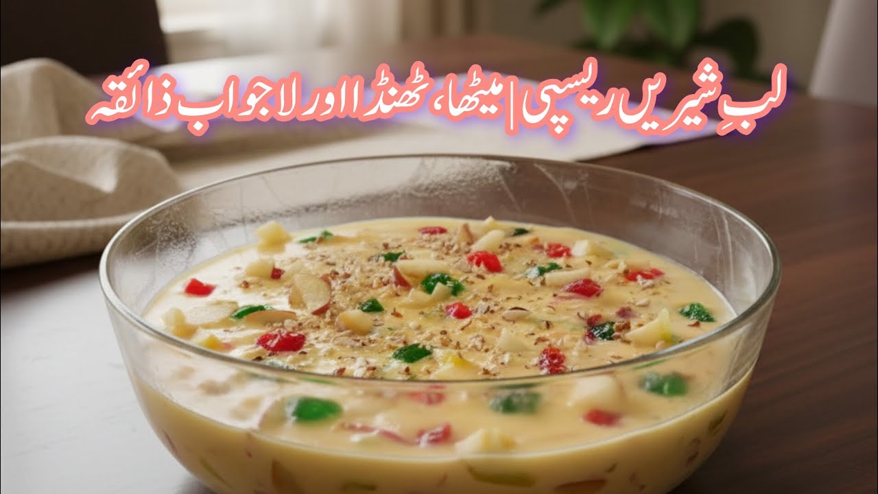 🍨 Lab-e-Shireen Recipe Creamy, Sweet & Delicious Dessert