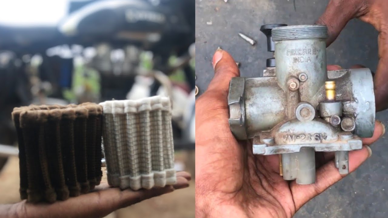 Carburetor Cleaning and Air filter change | Royal Enfield |
