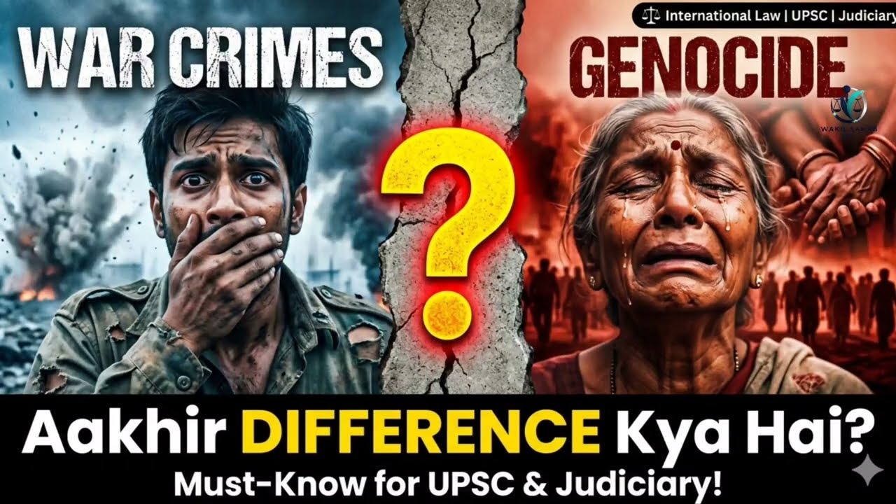 War Crimes vs Genocide Explained | 1948 & 1949 Conventions | International Law