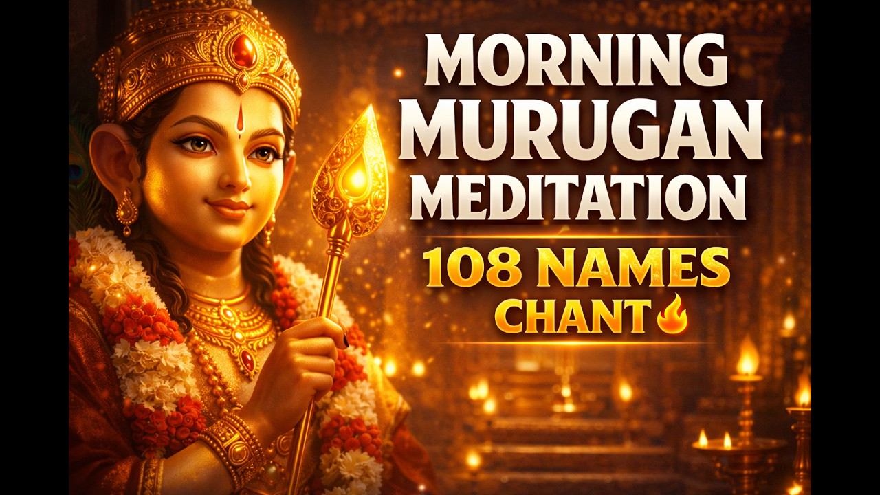 Morning Murugan Meditation 🌅 | 108 Murugan Names Chant in Tamil | Peaceful Vel Muruga Prayer