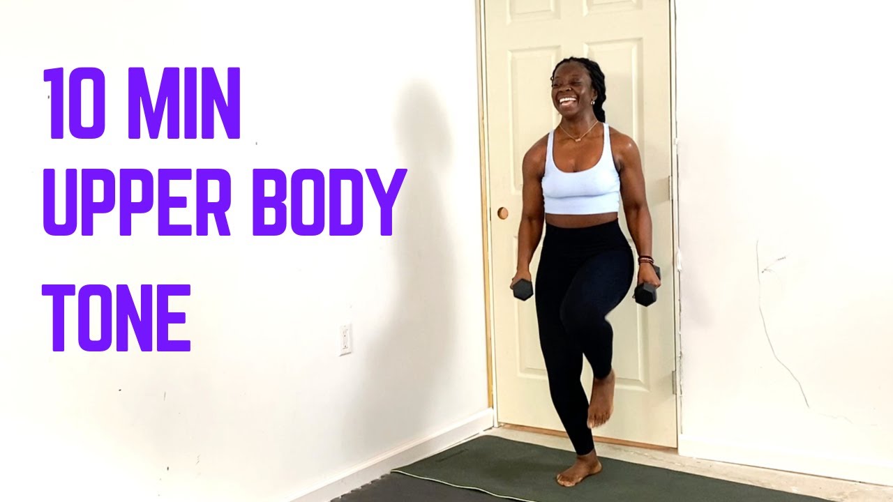 10 Min Upper Body Tone Workout With Dumbbells | 5lb Strength at Home