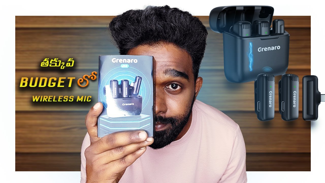 Best Budget Wireless Mic- Grenaro J13 Unboxing & Review in Telugu |