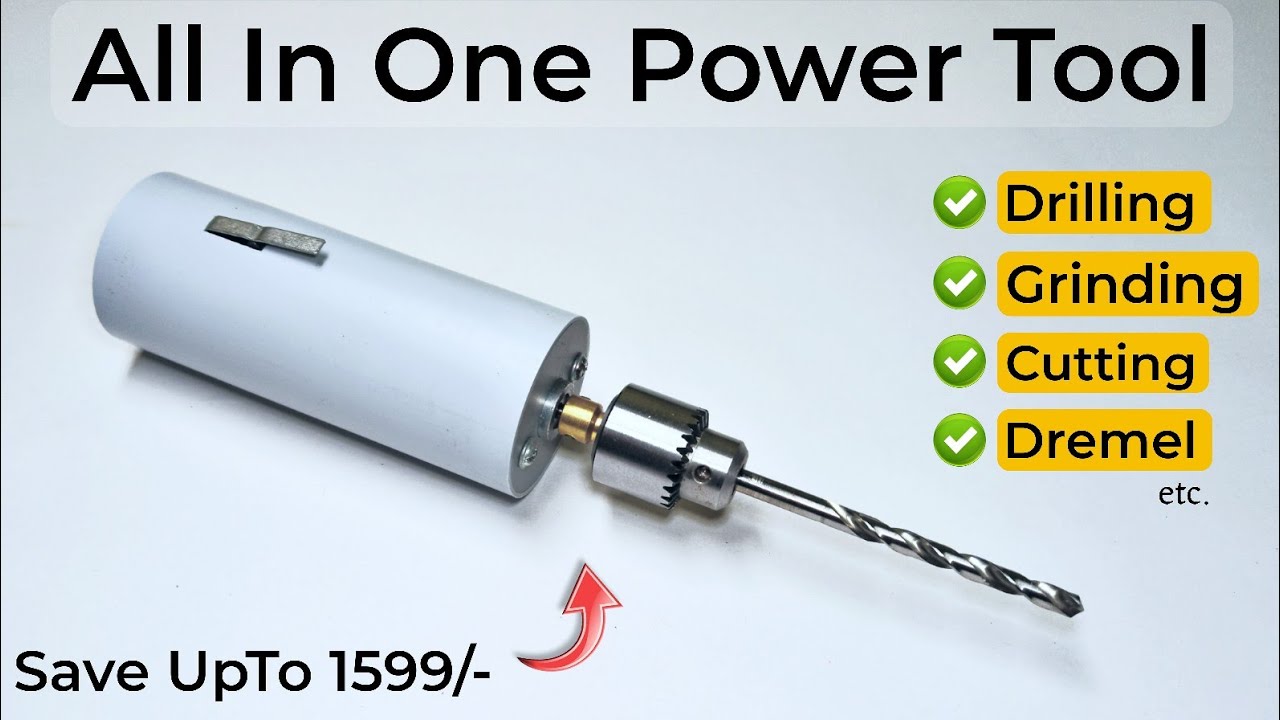 How To Make Powerful Drill Machine From PVC Pipe | DIY Mini Dremel Drill machine | Creative Shivaji