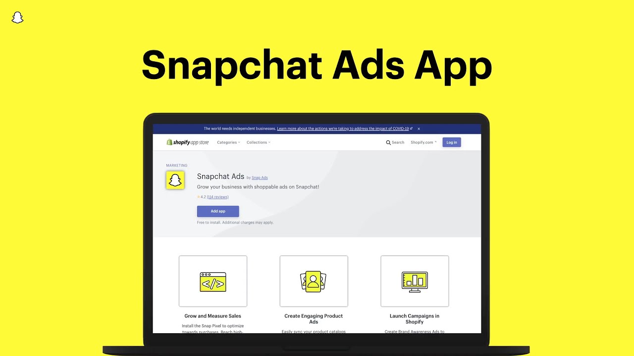 Shopify merchants: Get started on Snapchat