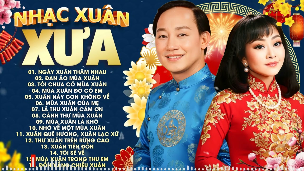 Nhạc Xuân Xưa Duy Khánh, Hương Lan, Chế Linh - Ngày Xuân Thăm Nhau & Đan Áo Mùa Xuân | Nhạc Tết Xưa
