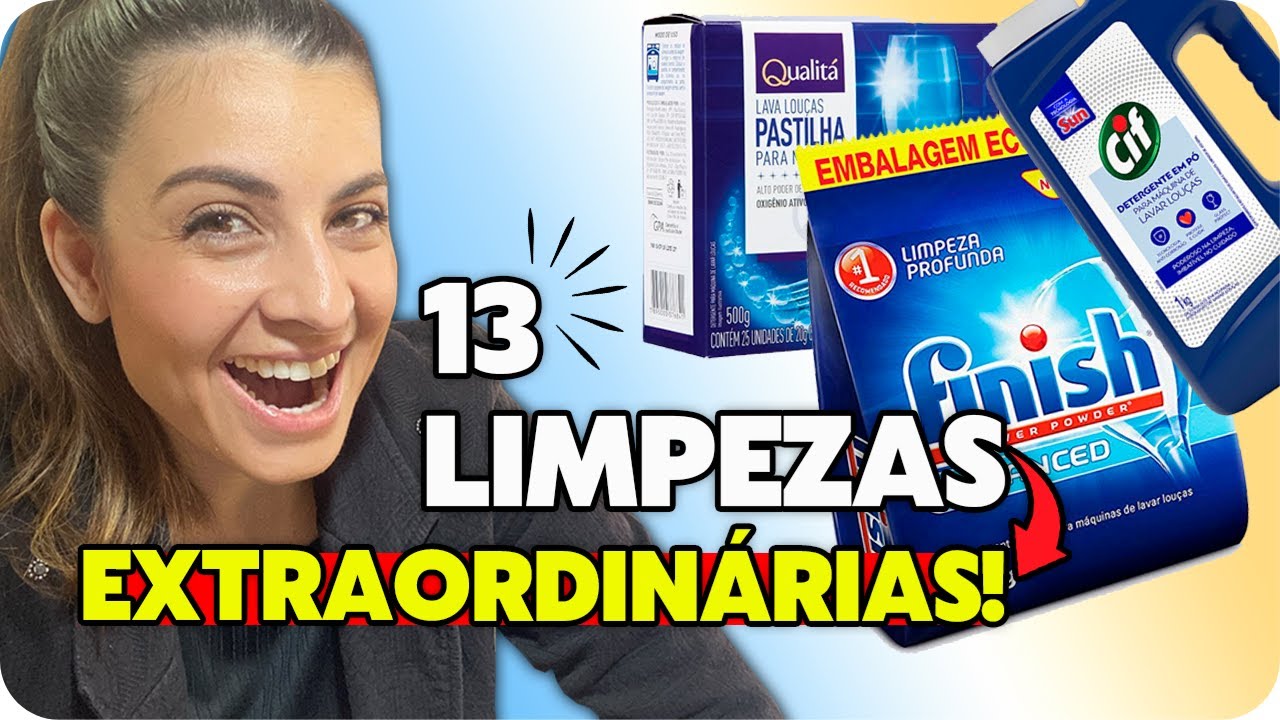 13 LIMPEZAS EXTRAORDINÁRIAS COM SABÃO DE MÁQUINA DE LAVAR LOUÇAS