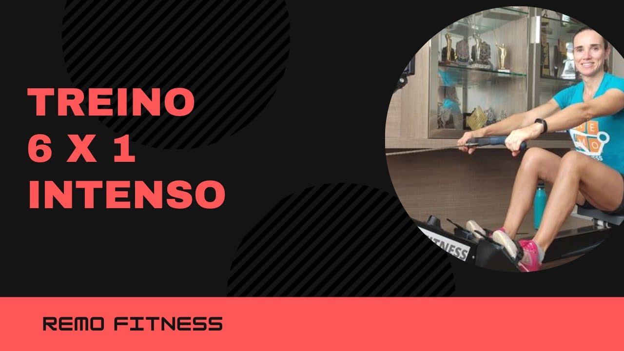 Treino de Remo Indoor - 6 x 1 minuto intenso