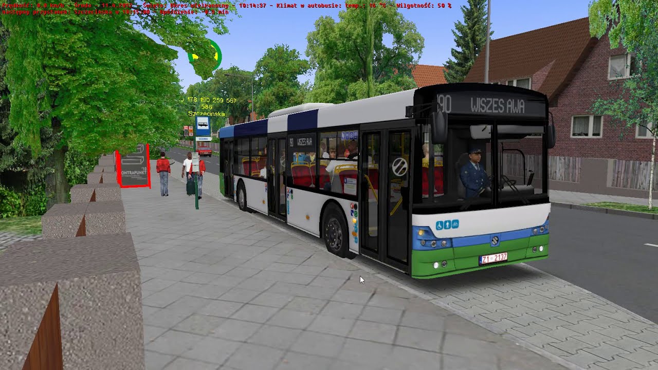 OMSI 2 Solbus SM12 3D linia 190 Fikcyjny Szczecin