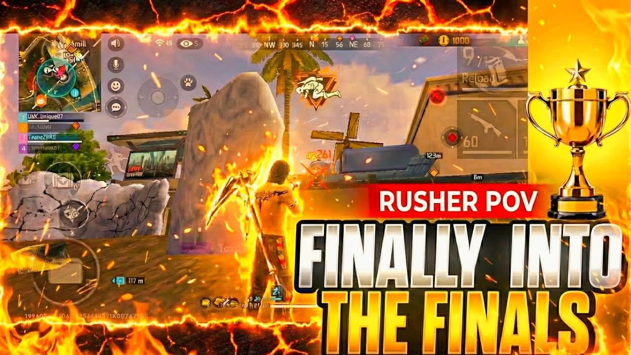 1k Tournament Semi Finals Highlights (Rusher POV) 🚀🚀