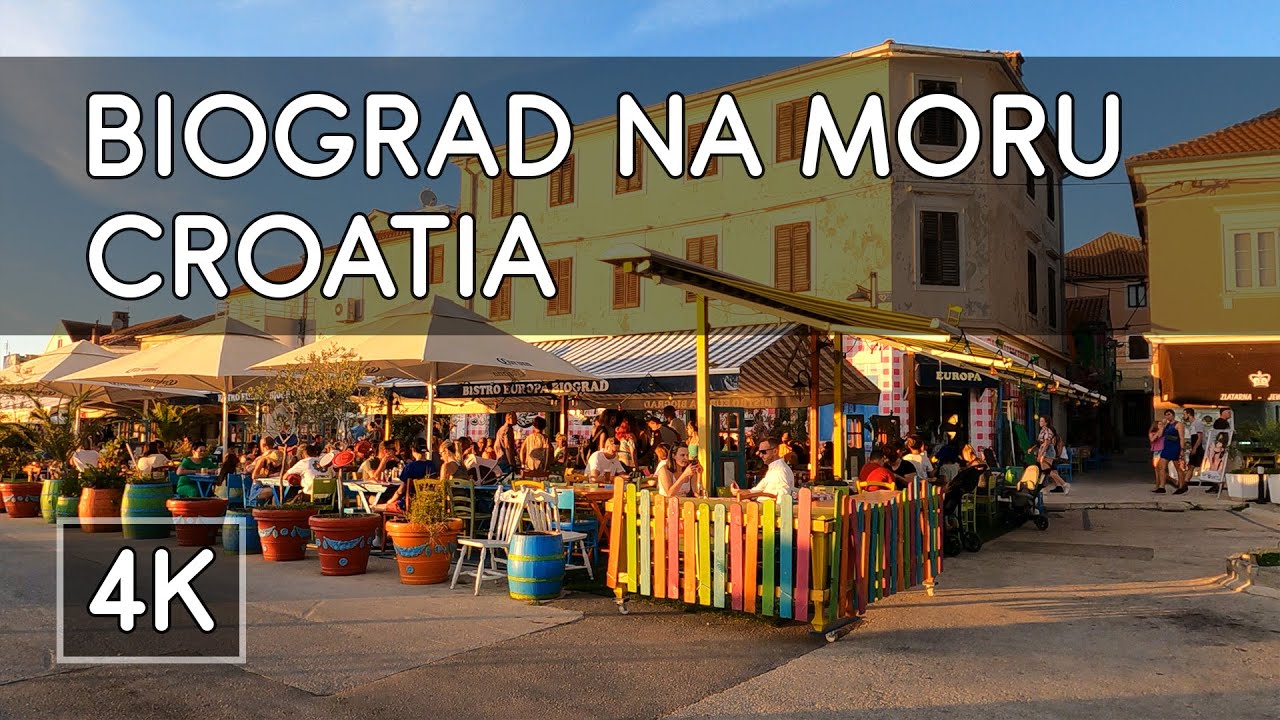 Walking Tour: Biograd na Moru, Croatia - 4K UHD Virtual Travel