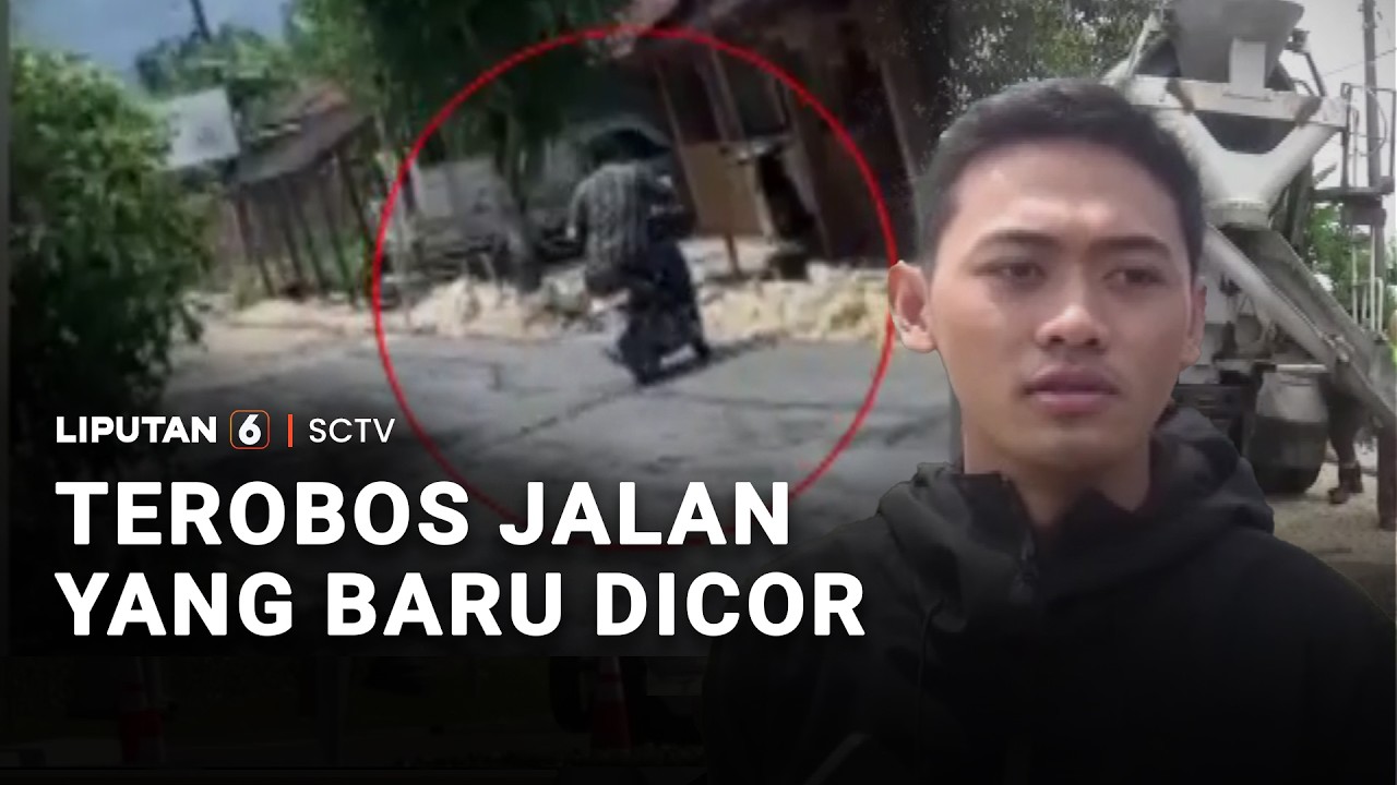 Terobos Jalan yang Baru Dicor | Liputan 6