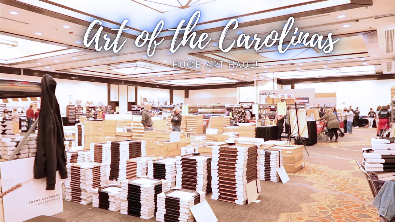 Huge Art Supplies Haul! Art of the Carolinas Expo 2021 #artsupplieshaul #artexpo #artvlog