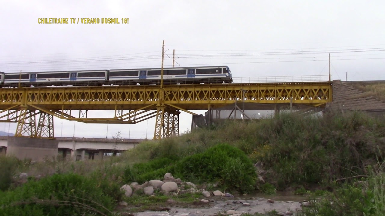 (CHILE) Mix de trenes del Servicio Metrotren Rancagua en el Rio Maipo