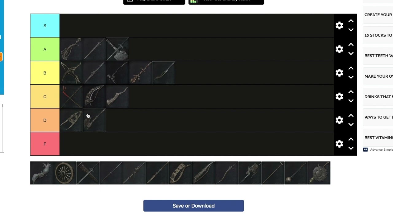 Les Webster Personal Trick Weapons Tier List