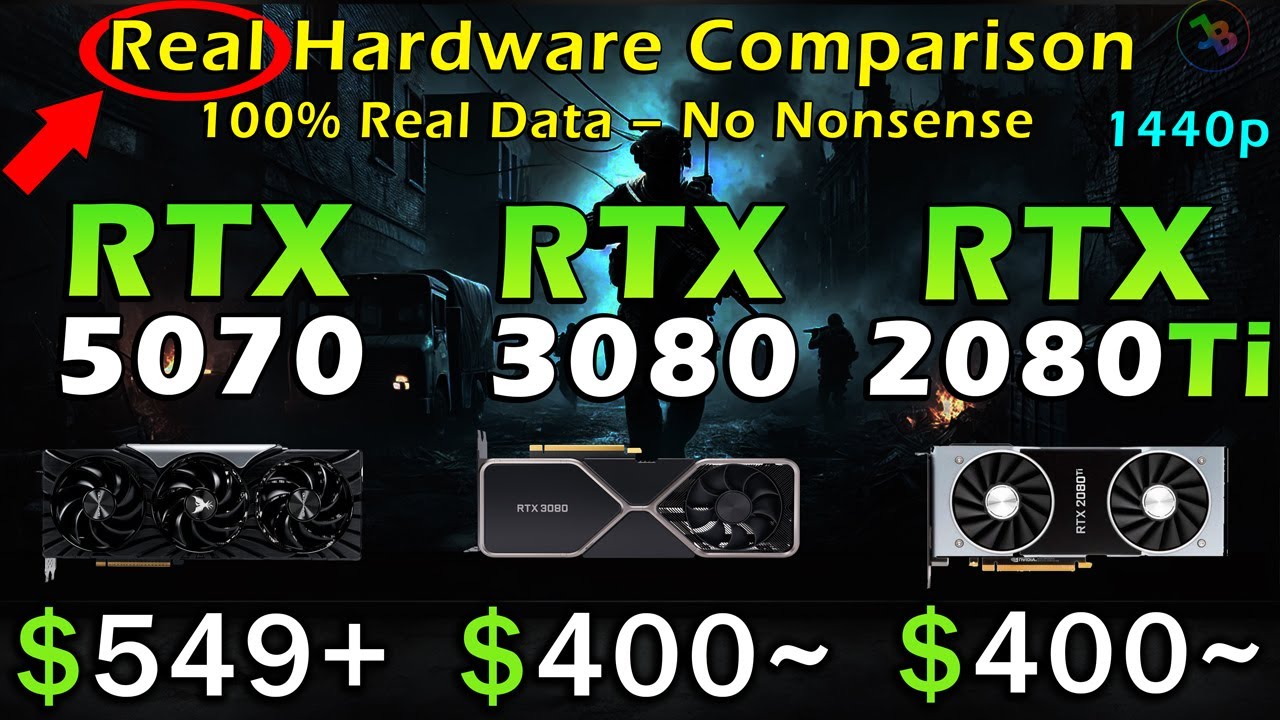RTX 5070 vs RTX 3080 vs RTX 2080 Ti | REAL Test in 11 Games 1440p | Raster, Ray Tracing, DLSS4 | AM4