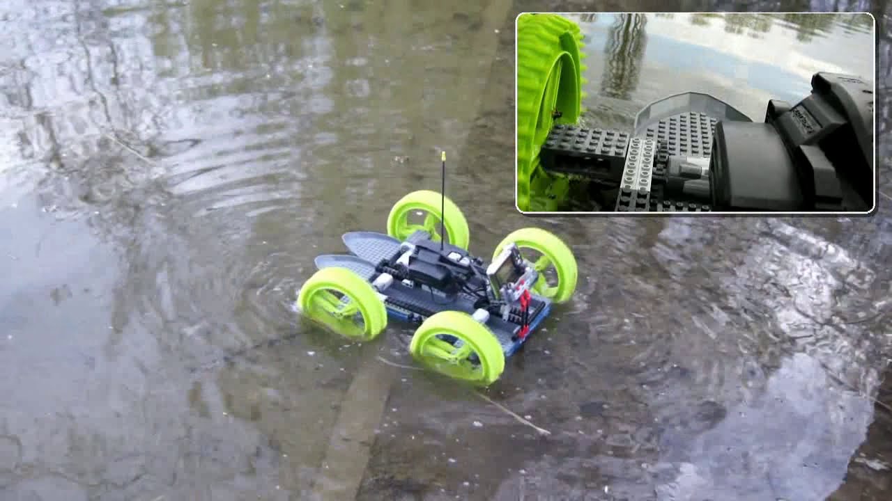Lego LIME Motorized Amphibious Vehicle