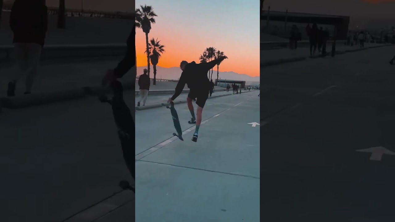 We're all about California sunsets, @nickjonesk8 tricks, and our Basic Hoodie + Shorts.