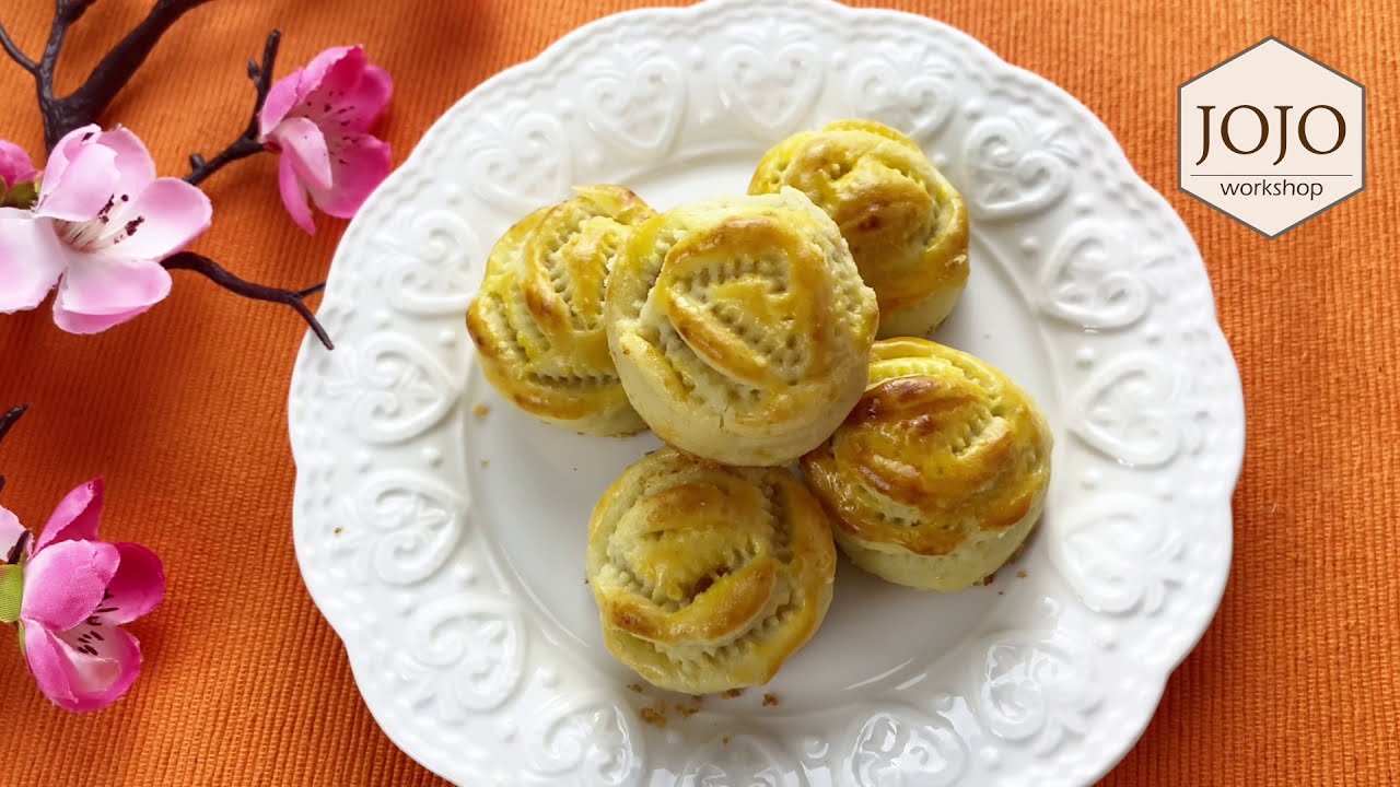 小美凤梨酥/黄梨饼/简易凤梨酥/玫瑰黄梨饼/pineapple tart/thermomix pineapple tart