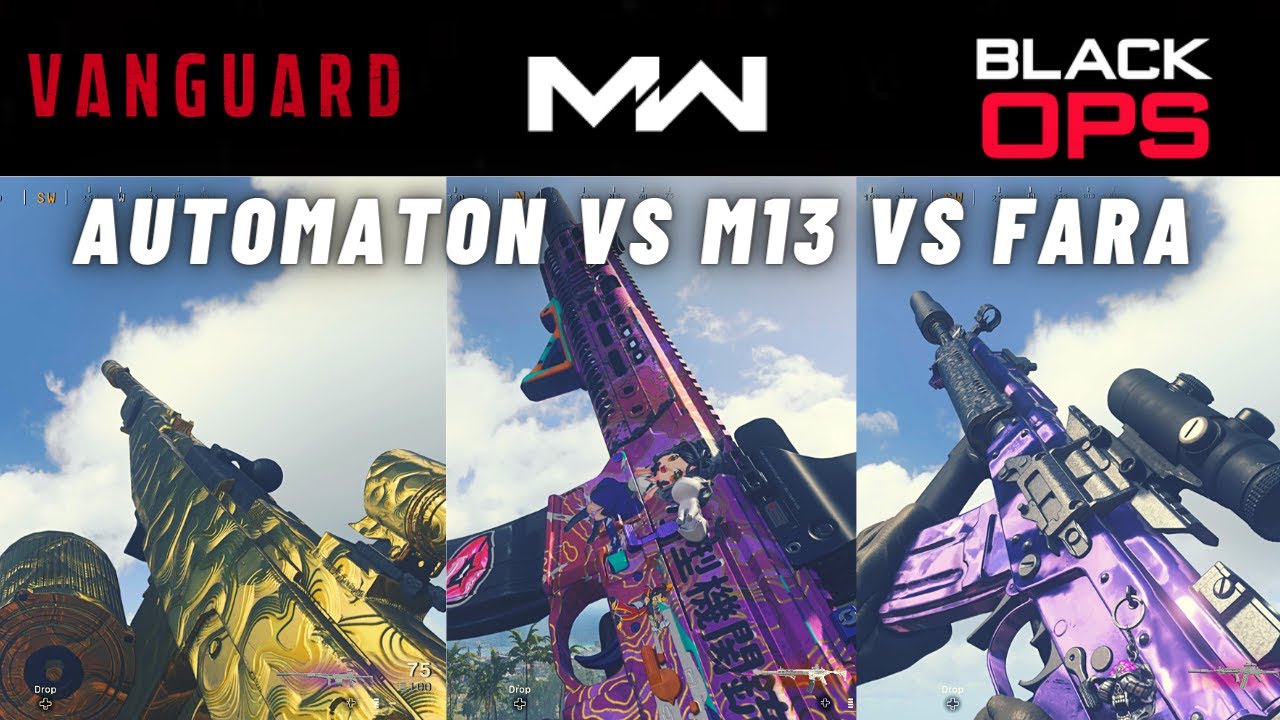 the Fastest No Recoil Peashooters on Rebirth Island | Vanguard Automaton vs MW M13 vs Cold War FARA