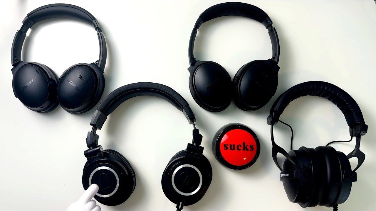 Headphones Roundup: Sucks Button Edition | Bose vs Audio-Technica vs beyerdynamic