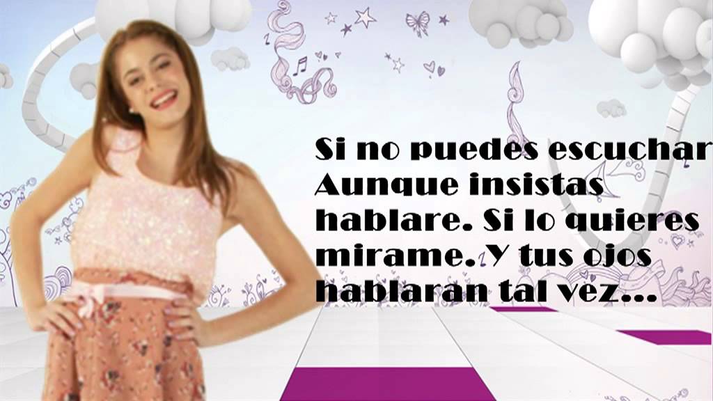 Violetta- Habla si puedes (Letra Completa)