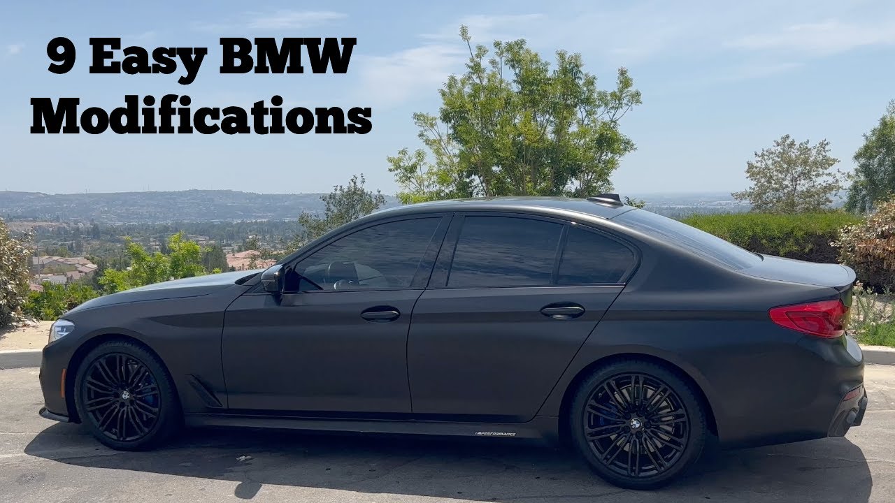Полный список модификаций для BMW 5 серии (9 ПРОСТЫХ модификаций для BMW 540i: обтяжка, диффузор,...