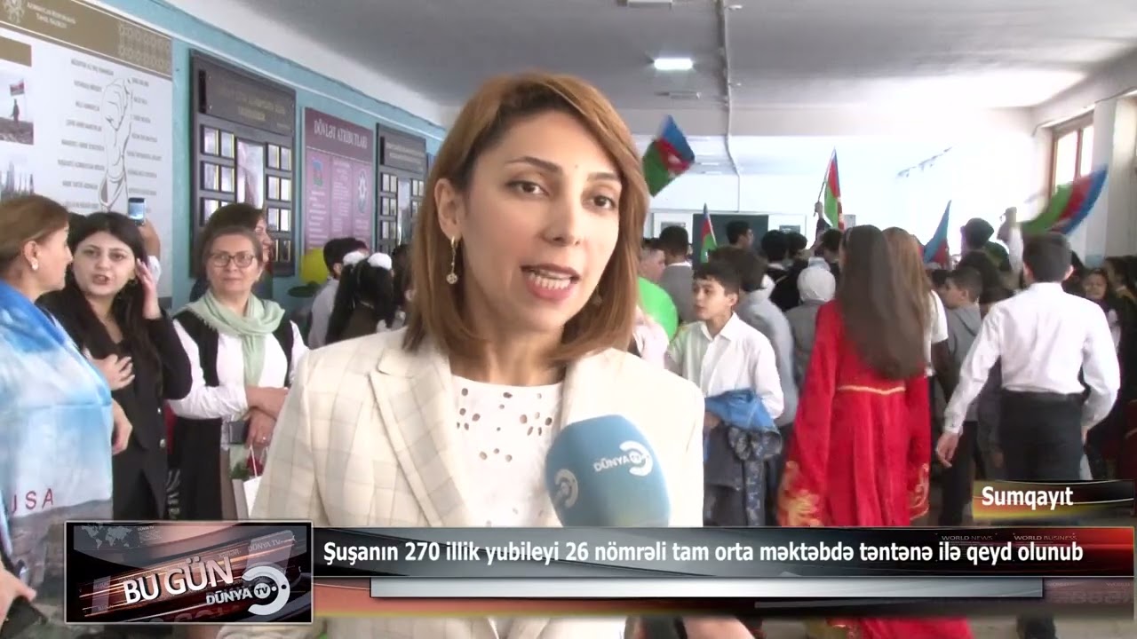 Şuşanın 270 illik yubileyi Sumqayıt şəhər 26 nömrəli tam orta məktəbdə təntənə ilə qeyd olunub