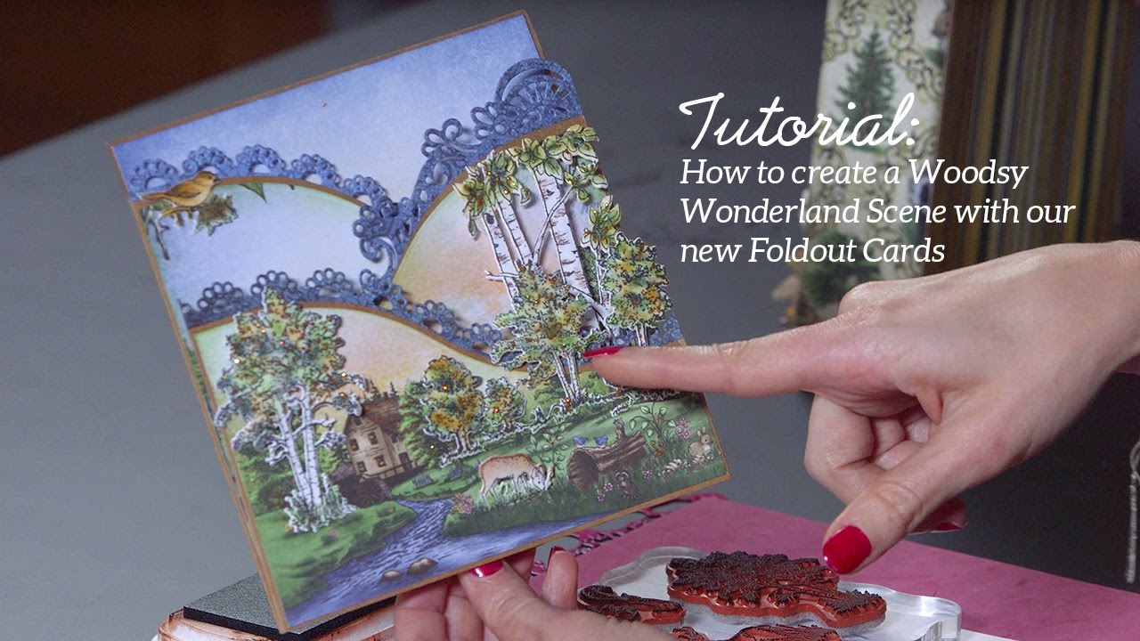 EZ Technique to Create a Nature Scene with Foldout Cards -Woodsy Wonderland