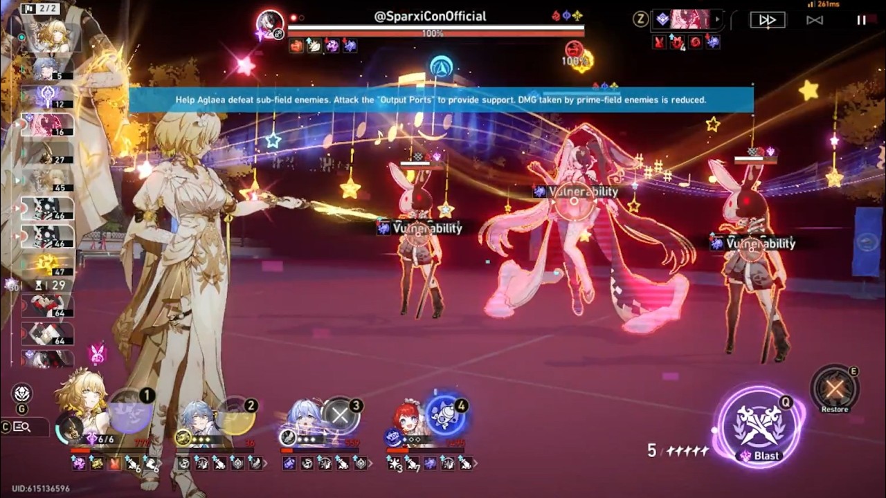 E1S1 Aglaea (no Cyrene) vs. 11M HP Sparxicon 0 Cycle Clear (MoC 4.0/4.1 Side 1)