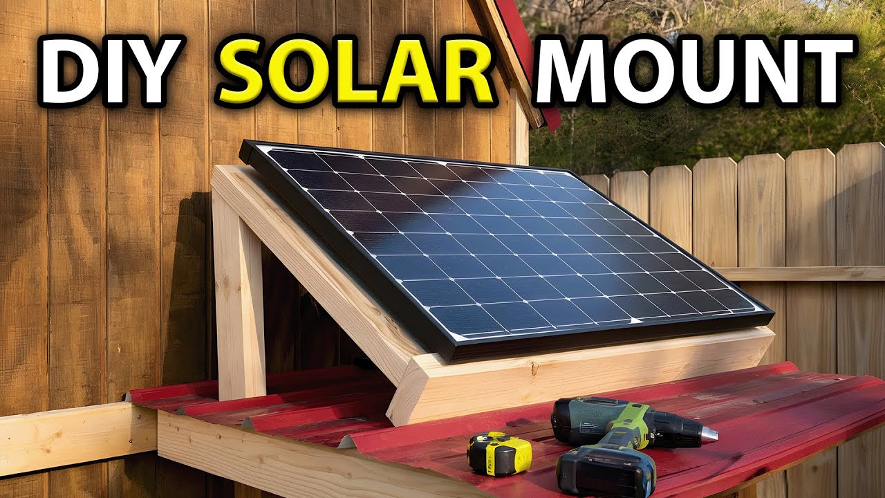 Building a Cheap and Fast DIY Solar Panel Mount