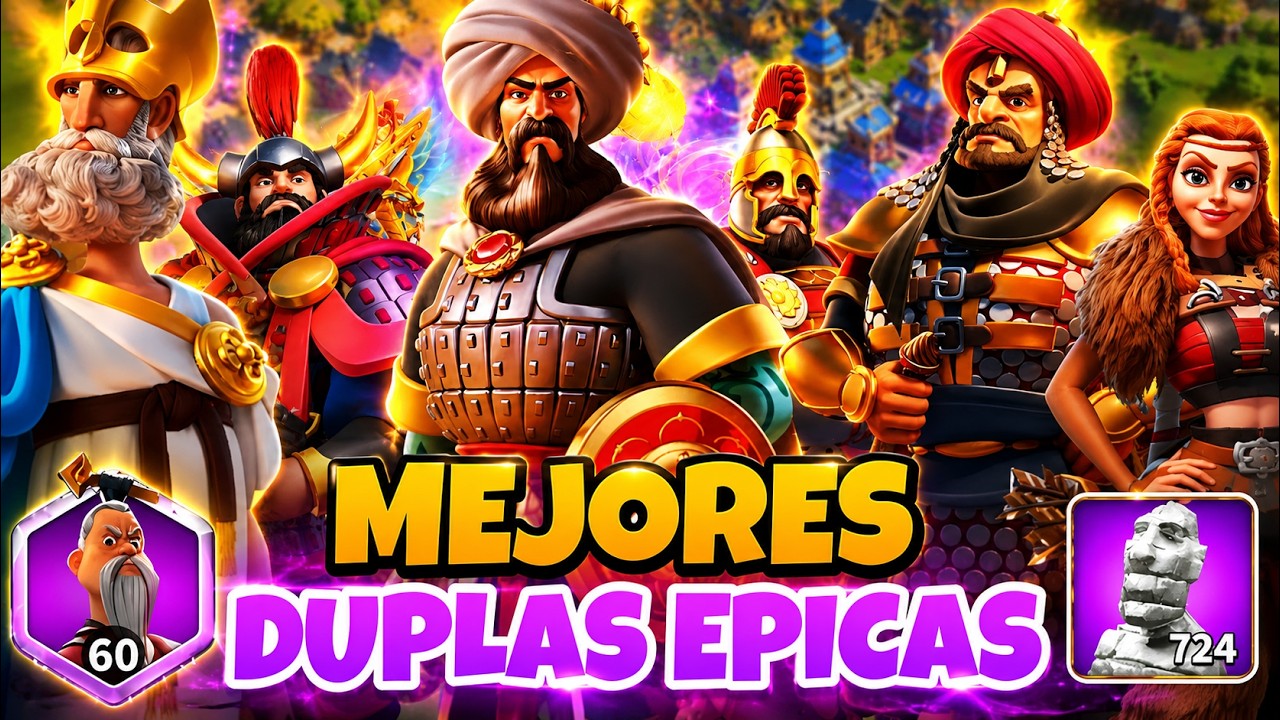 MEJORES DUPLAS DE COMANDANTES EPICOS PARA PRINCIPIANTES - RISE OF KINGDOMS 
