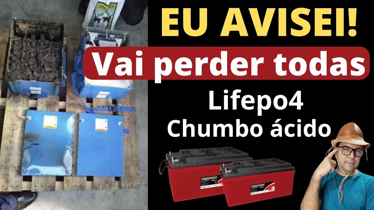 Vai perder suas baterias Lifepo4 e Chumbo Ácido fazendo isso!