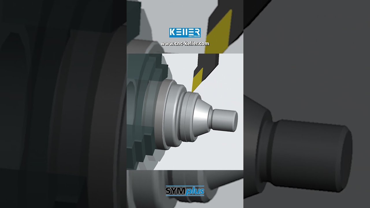 Cutting Threads G85 & G31 + Undercut German DIN76 (PAL G-Code) #shorts #cnc #cncsoftware #cncturning